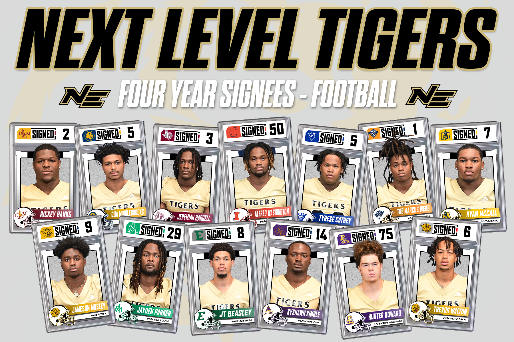 Football sends over twenty players to the four year level to continue their collegiate careers.